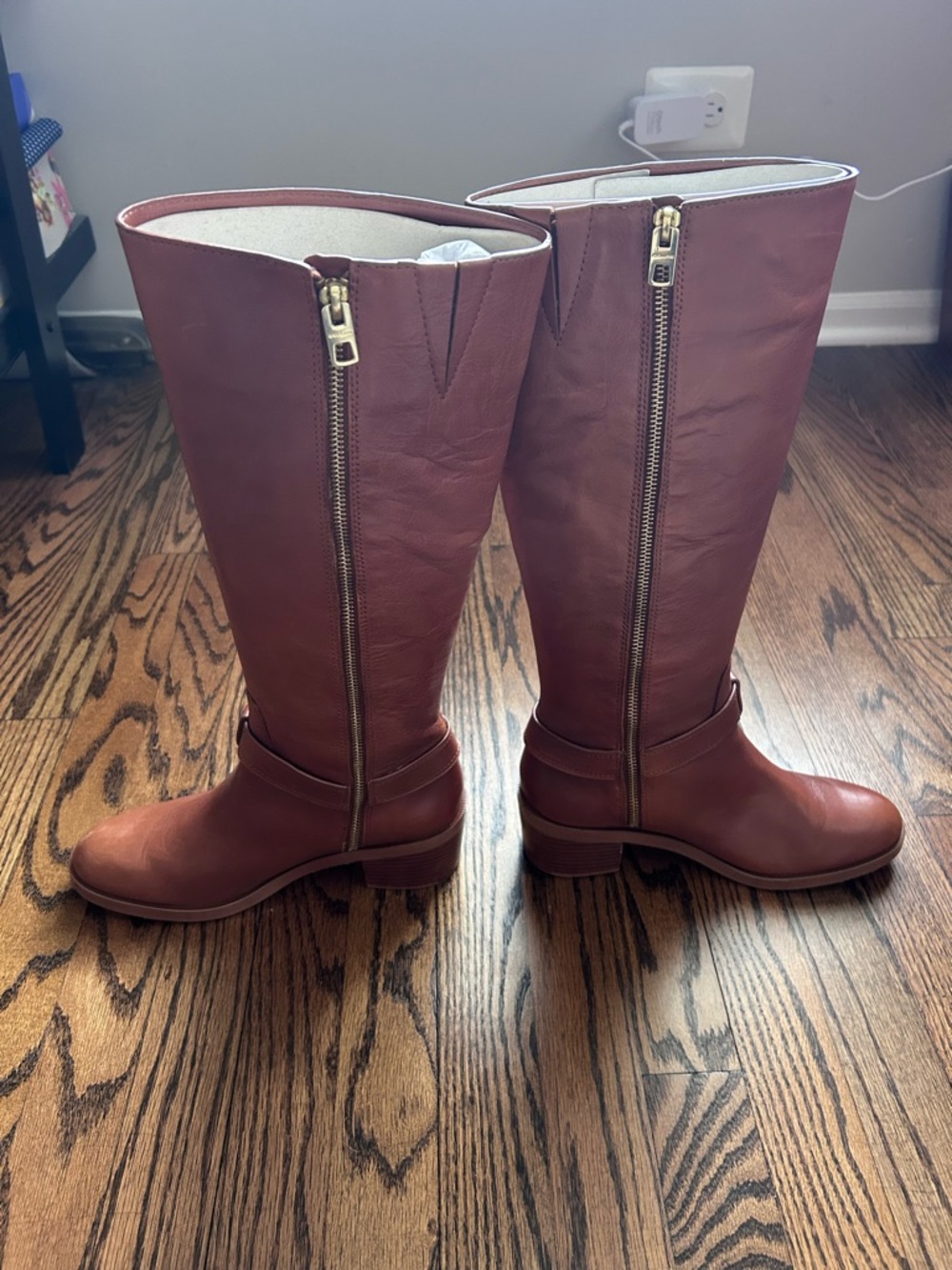 Coach Saddle Leather Tall Boots - Picture 9 of 15